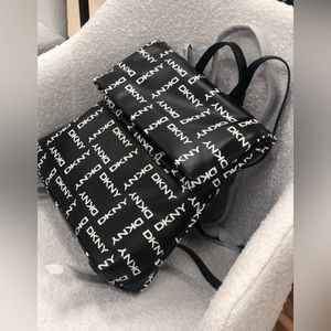 DKNY Black and White Tilly Backpack / Purse ~ Absolutely Adorable! New With Tags